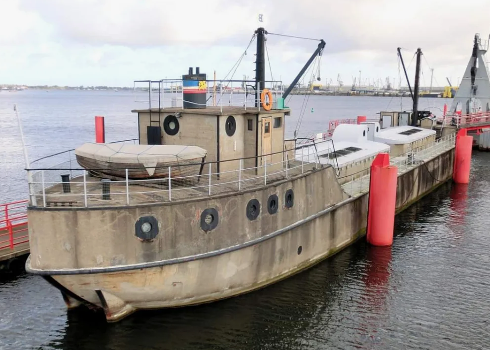 A boat made from concrete