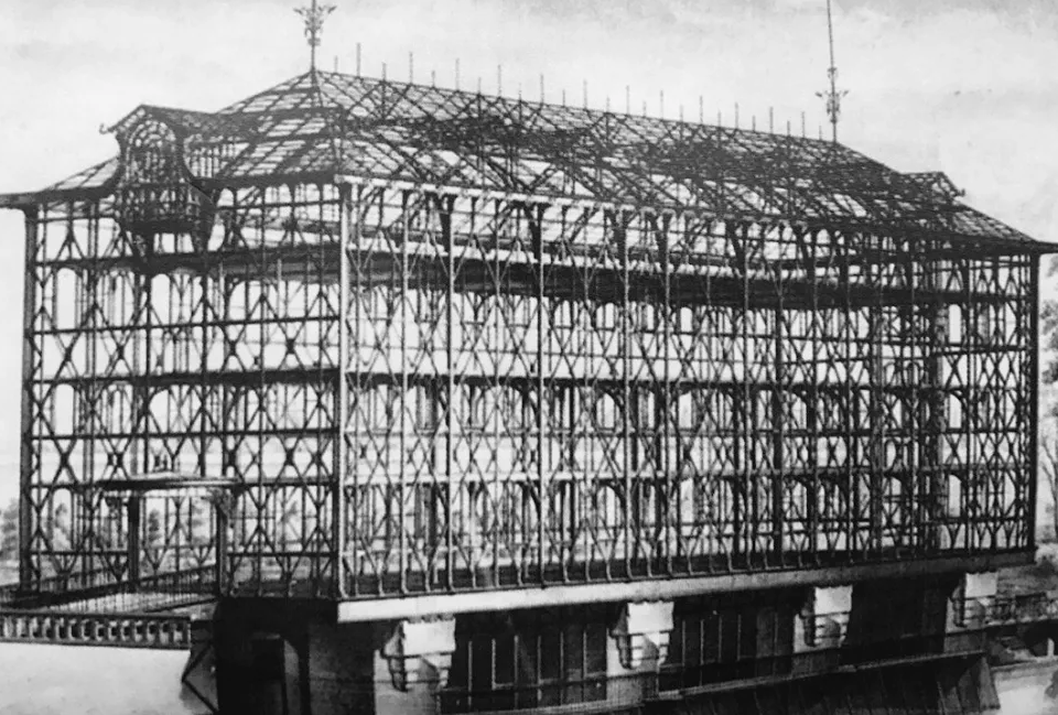 Riveted steel structure 
