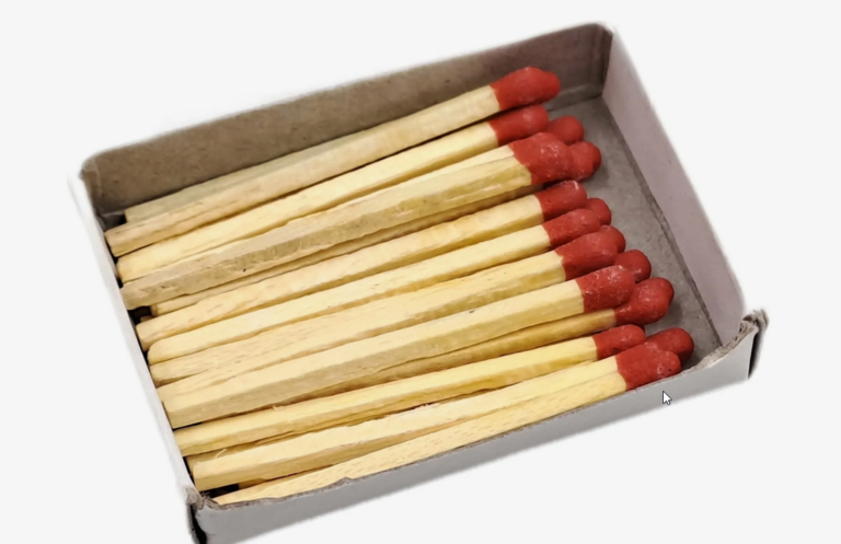 Safety matches in a box